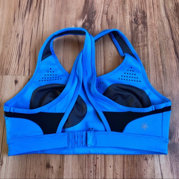 NEW TEK GEAR Sports Bra Medium Support Blue Medium NWOT - Picture 3 of 15